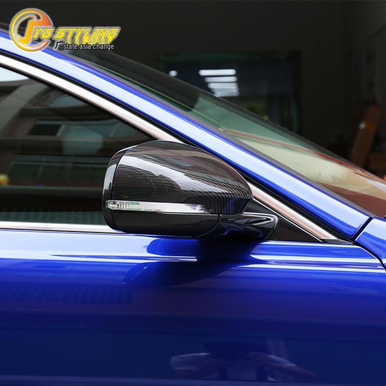 Dry Carbon Fiber Rearview Mirror Cover for Jaguar XE, XF, XEL, XFL, XJL, I-PACE