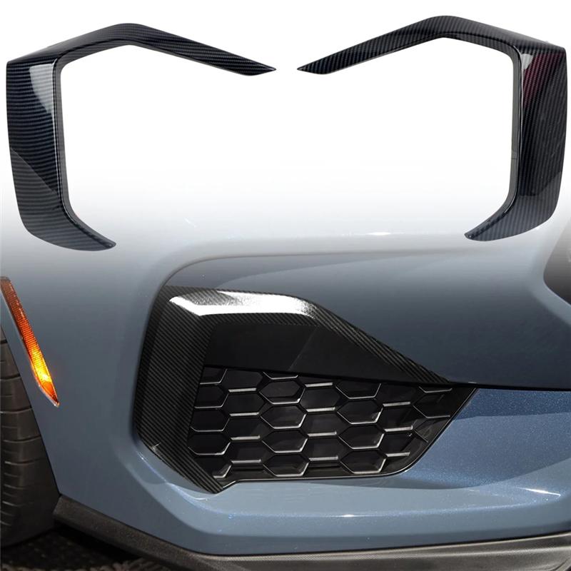 

1 Pair Front Fog Light Lamp Frame Trim Cover Exterior Decorative Accessories For Ford Mustang 2024 GT/GT Carbon Fiber Pattern