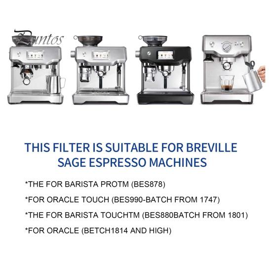 2ks vodní filtr pro Breville Claro náhradní filtr pro barista Bambino Enhance Coffee Taste Kompatibilní s BES008