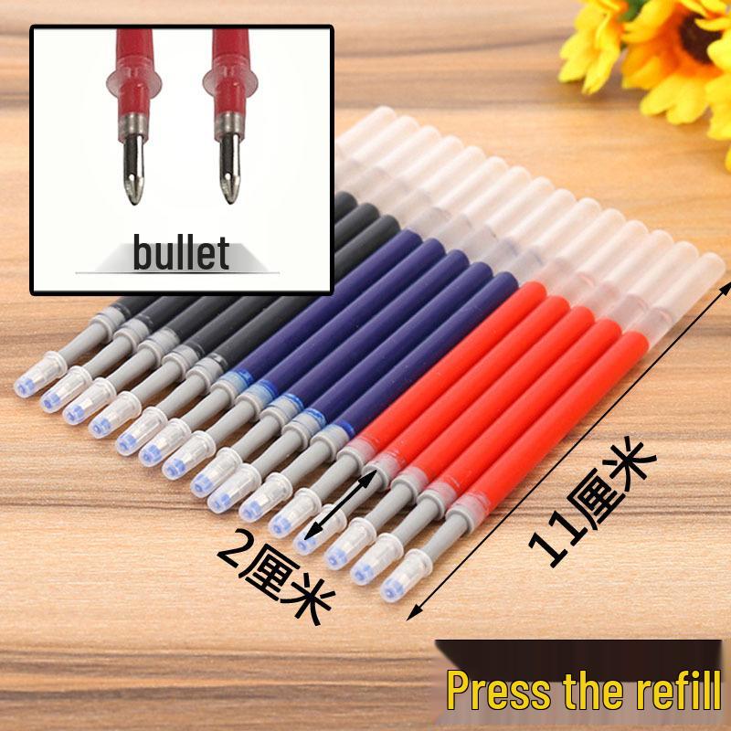 Penna Gel con Punta Sottile da 0,5 mm e Punta a Pallina - Inchiostro Blu, Rosso, Nero per Firmare & Scrivere