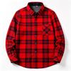 Men's Winter Sherpa Lined Flannel Shirt Jackets Long Sleeve Button Down Fleece Dress Shirts for Men Casual Warm Comfortable Thermal Shirt With Pockets