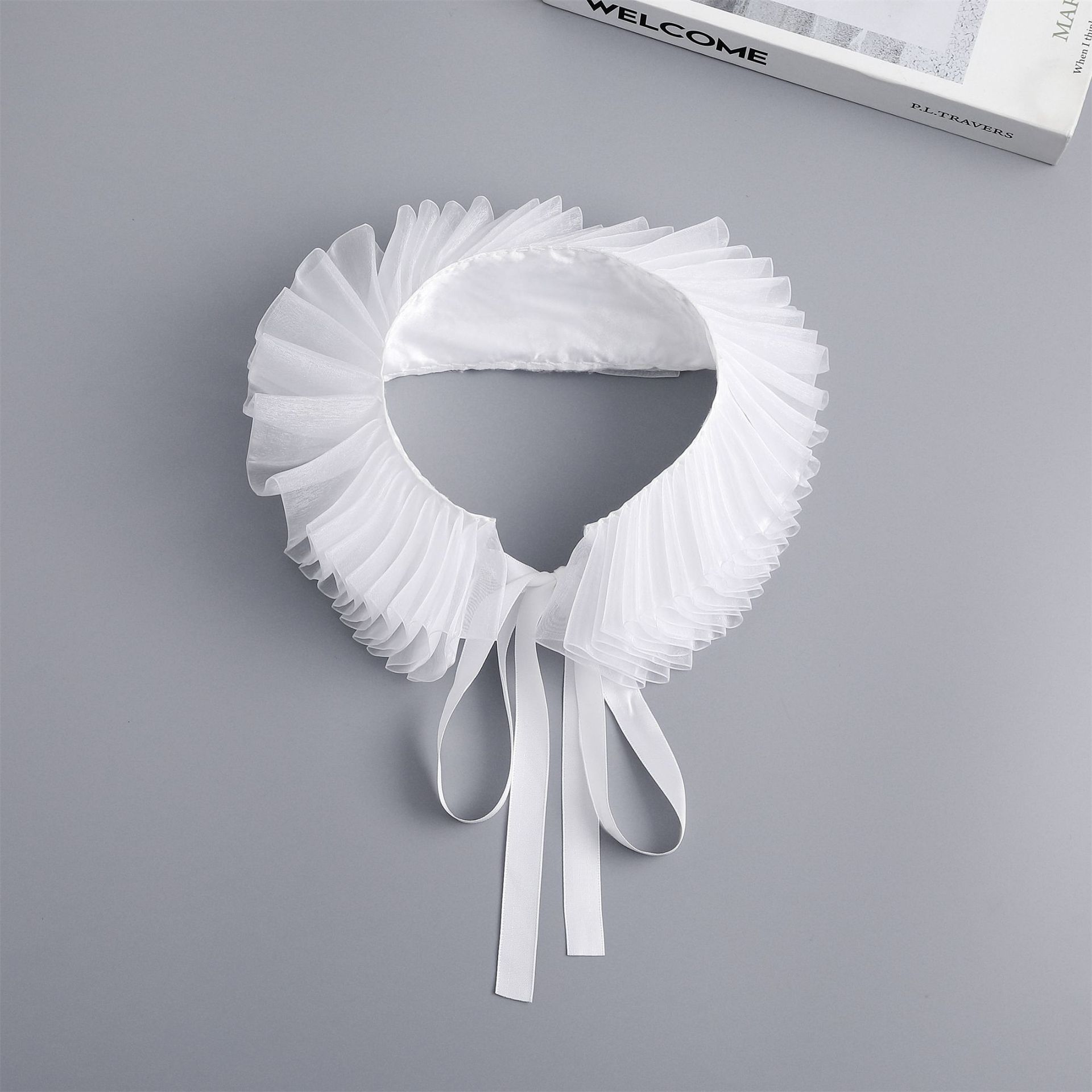 

Милое кружевное украшение, ложный воротник, одежда, замедляющая старение, женская универсальная шаль белый