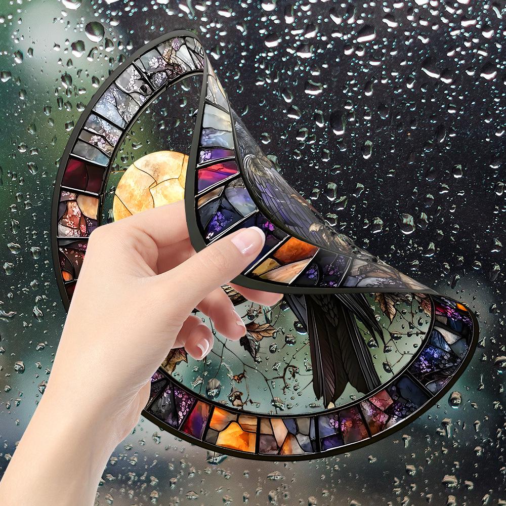 Halloween Crow Glass Window Home Beautification Decoration Static Window Stickers