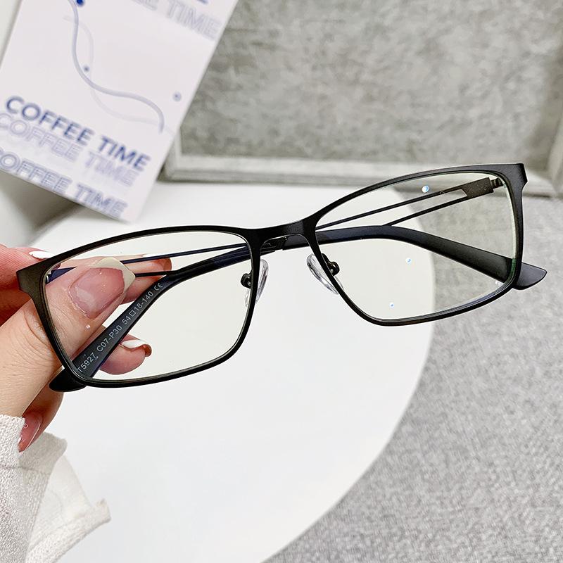 

Metal Anti-Blue Mirror Small Frame Literary Flat Mirror 5927 Hollow Frame Glasses