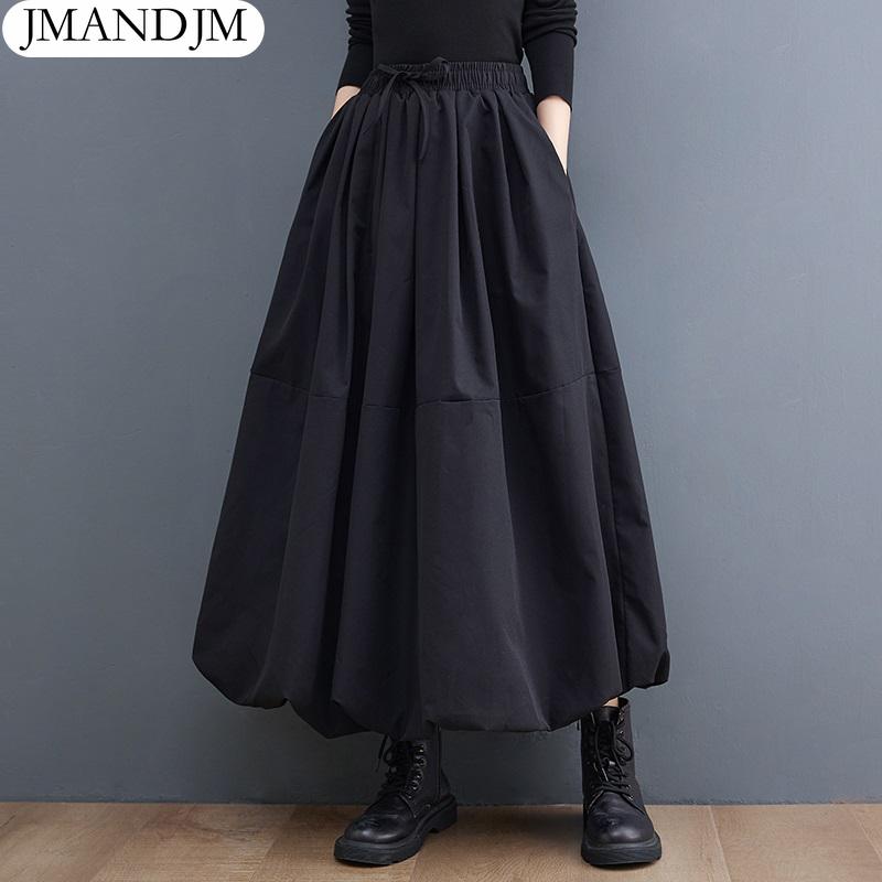 

Лето-осенняя повседневная свободная длинная женская юбка с высокой талией