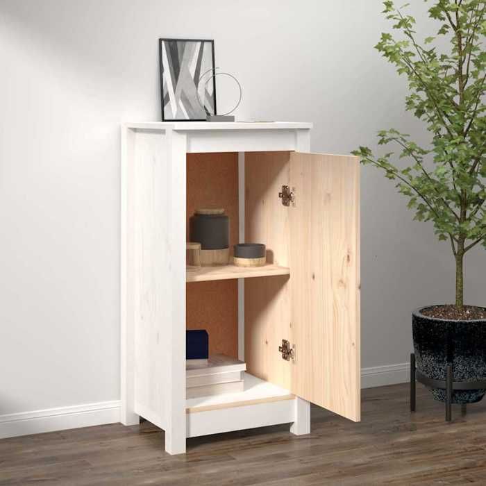 VidaXL Buffet Armoire de Rangement Meuble de Rangement Armoire Latérale Salle de Séjour Salon Intérieur Blanc 39x35x80 cm 813726