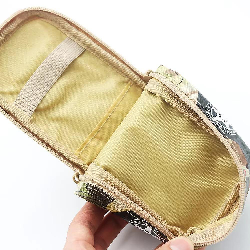 1pc Camouflage Zipper Pencil Case Stationery Organizer Cartoon Pencil Case Car Model Stationery Large Capacity Pencil Case