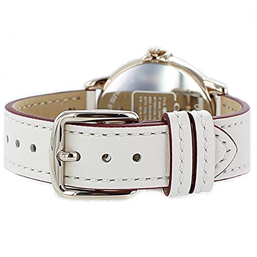 Coach Women's Arden Rose Gold White Ivory Leather Watch 14503609