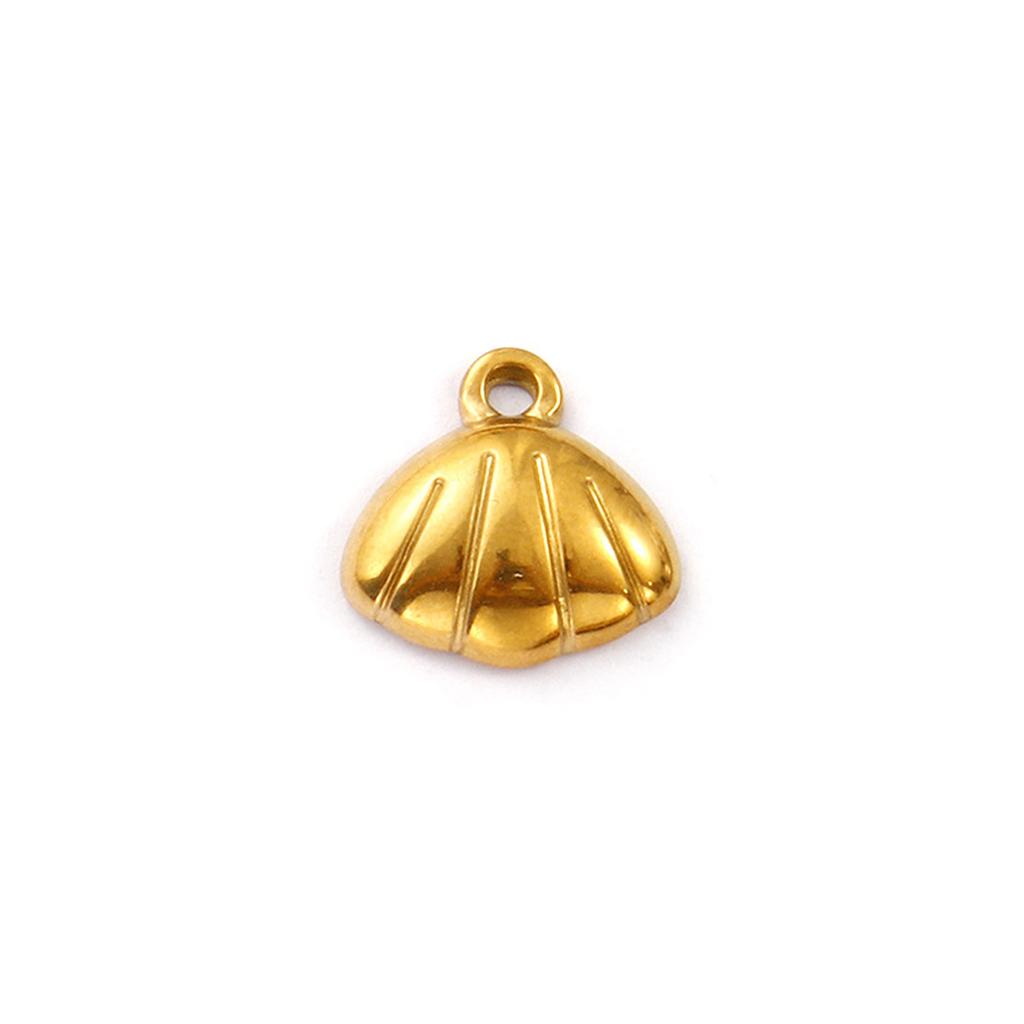 2 Piece 304 Stainless Steel Ocean Charms Shell Pendants For DIY Necklace Earrings Jewelry Making Findings