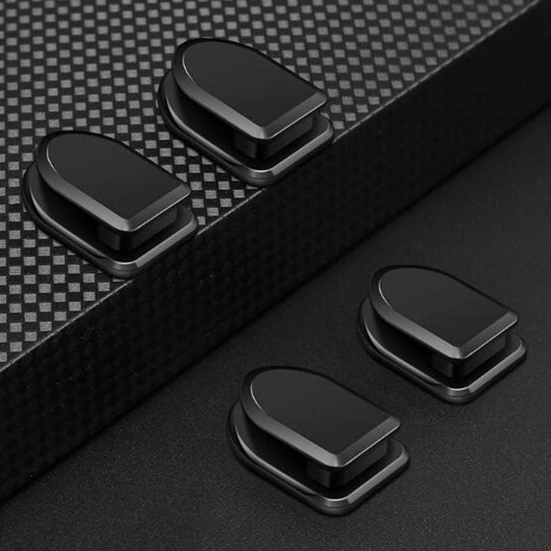 New Car Hooks Organizer Storage for USB Cable Headphone Key Storage 1/2/6Pcs Self Adhesive Wall Hook Hanger Auto Fastener Clips