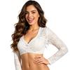 Bavarian Costume Oktoberfest Lace V-Neck Long Sleeve Top German Munich Ding Dong Costume Beer Festival Outfit