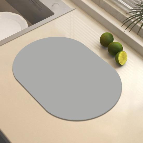 

Кухонная столешница Коврик для сушки посуды Абсорбирующая теплоизоляция Многофункциональная тарелка для чаши Посуда Сливной стол Подставка для столовых приборов Кофейная подставка Кухонные принадлежности 30x40cm бежевый