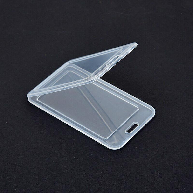 5/10Pcs Clear Card Holder Universal Transparent Waterproof Protective Case Unisex Work ID Card Cover