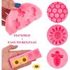 Ocmoiy 4 Pieces Bumble Bee Silicone Mold Honeycomb Sunflower and Bee Fondant Molds for Cupcake Cake Decorating Sugar Chocolate Candy Baking Mold