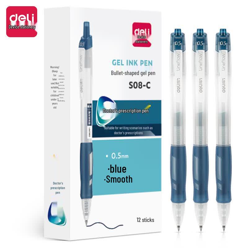 Deli S08-C Retractable Gel Pen