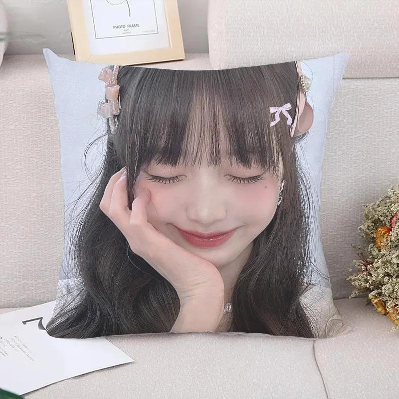 Pillow Cases Decorative Cushions Cover for Sofa Jang WonYoung Pillowcase Pillowcases Car Decoration Cushion Covers