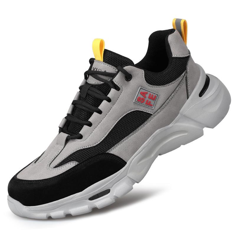 

Новые легкие рабочие ботинки для мужчин, устойчивые к ударам и проколам, удобные стальные рабочие ботинки Baotou 46