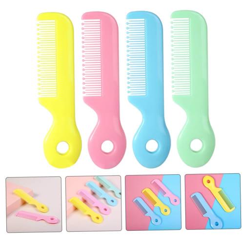 GLEAVI 4-Piece Baby Comb, Round Toddler Hair Comb, Soft for Baby's Hair