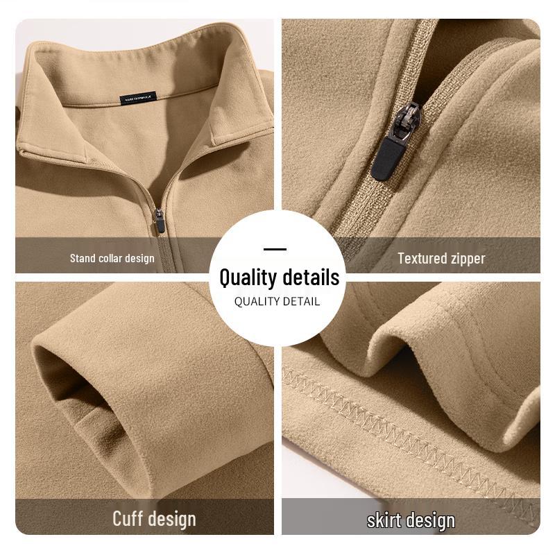 Mark Huafei Men's Warm Fleece Long Sleeve T-Shirt