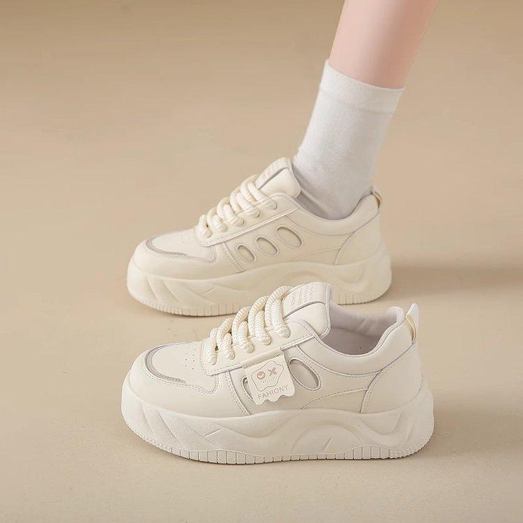 Neue Freizeitschuhe im Herbst, Muffin-Plateauschuhe, weich gefederte, höhenverstellbare Sports-Board-Schuhe