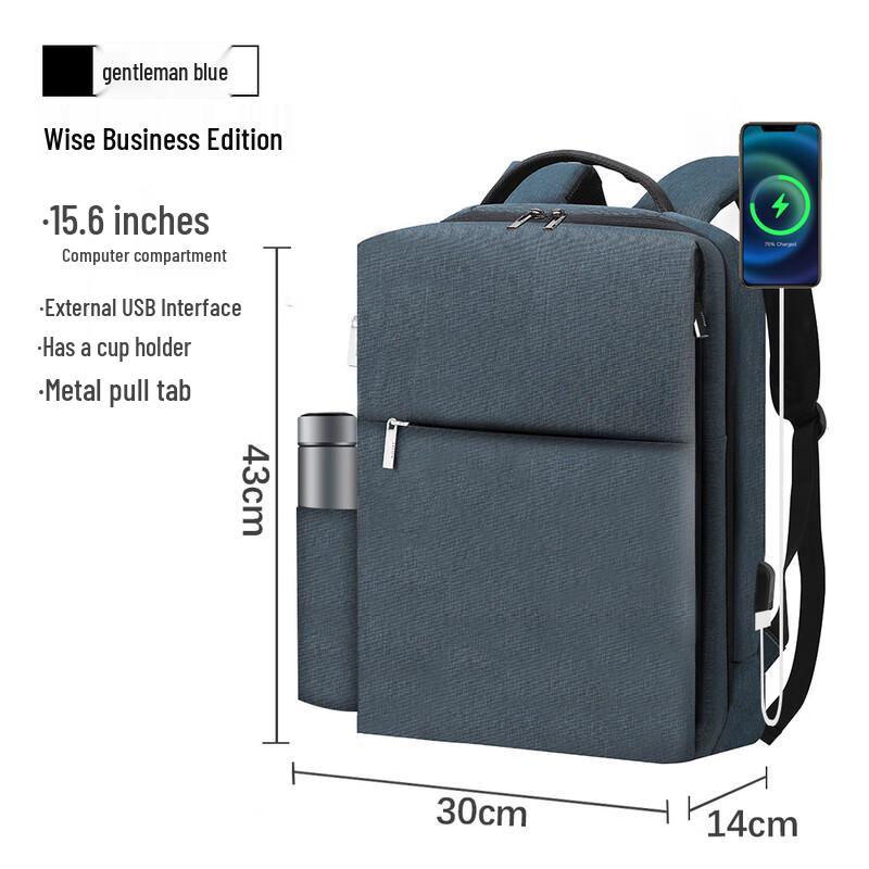 Kangbai Men s Business Laptop Backpack 16-inch