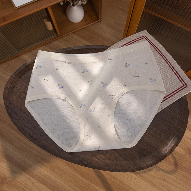 Calcinhas Fofas de Algodão Estampadas para Primavera e Outono 10A Antibacterianas com Cavalo Estendido