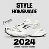 Shoes Men's Trendy Shoes High-end Dad Shoes Men's Couples Versatile Casual Sports Shoes Platform Heightening Shoes