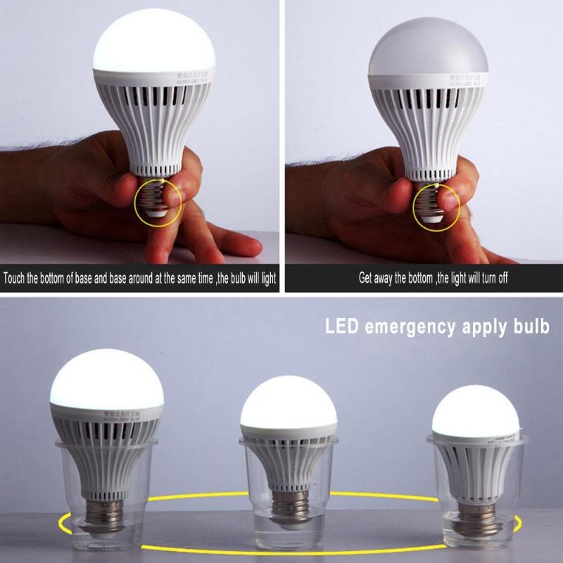 1/3/5PCS E27 Emergency LED Lamp Touch Light UP Bulbs 7W Rechargeable High Brightness Light Bulb Energy Saving Emergency Lights 5/7/9/12/15W