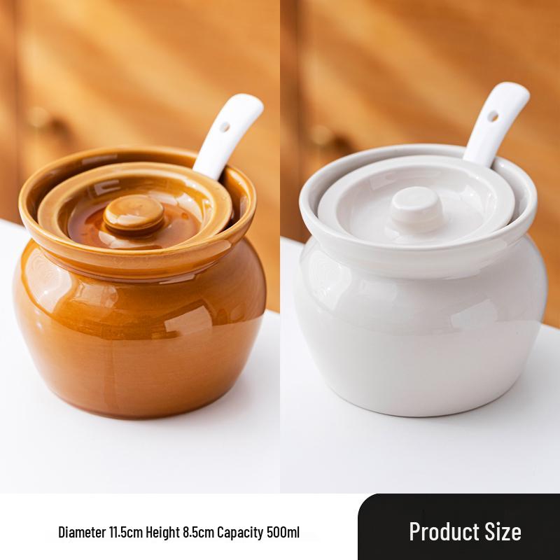 Ceramic Double Boiler Stew and Egg Custard Pot with Lid