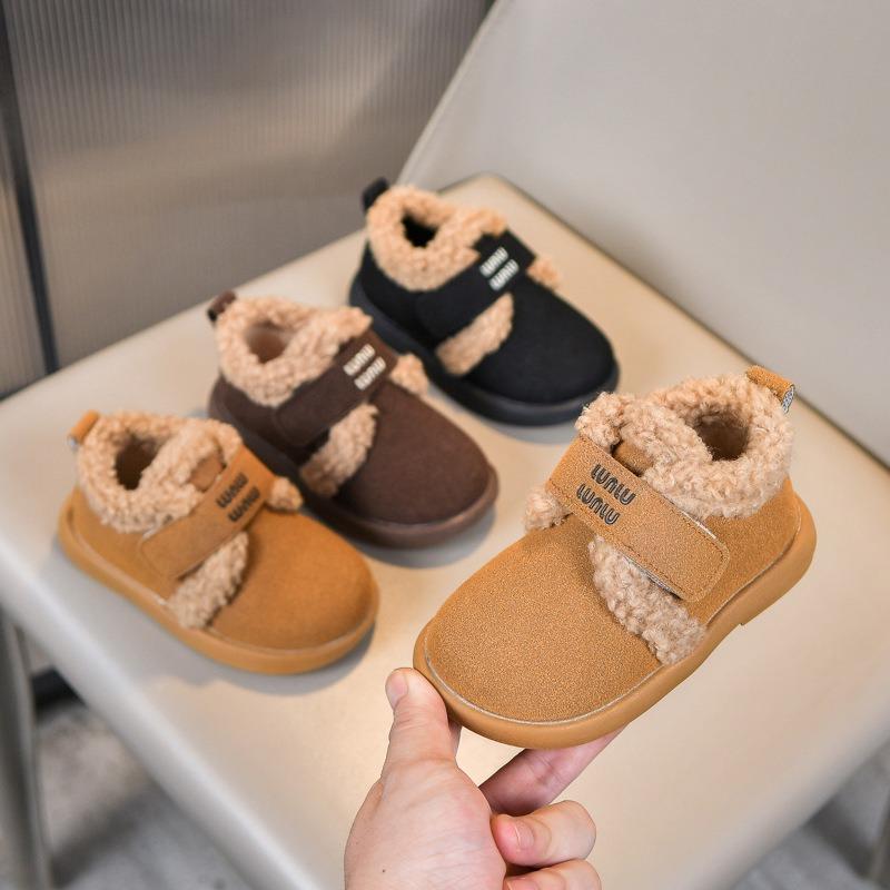 Children's Fleece-Lined Board Shoes | Fashionable Winter Boots for Boys & Girls Casual Kids Shoes Comfortable Walking Shoes