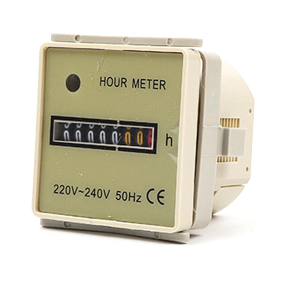 220V-240V Electronic Hermetic Counter Digital Hour Meter Gauge 220V-240V 50Hz Timers Counter for Air Conditioning