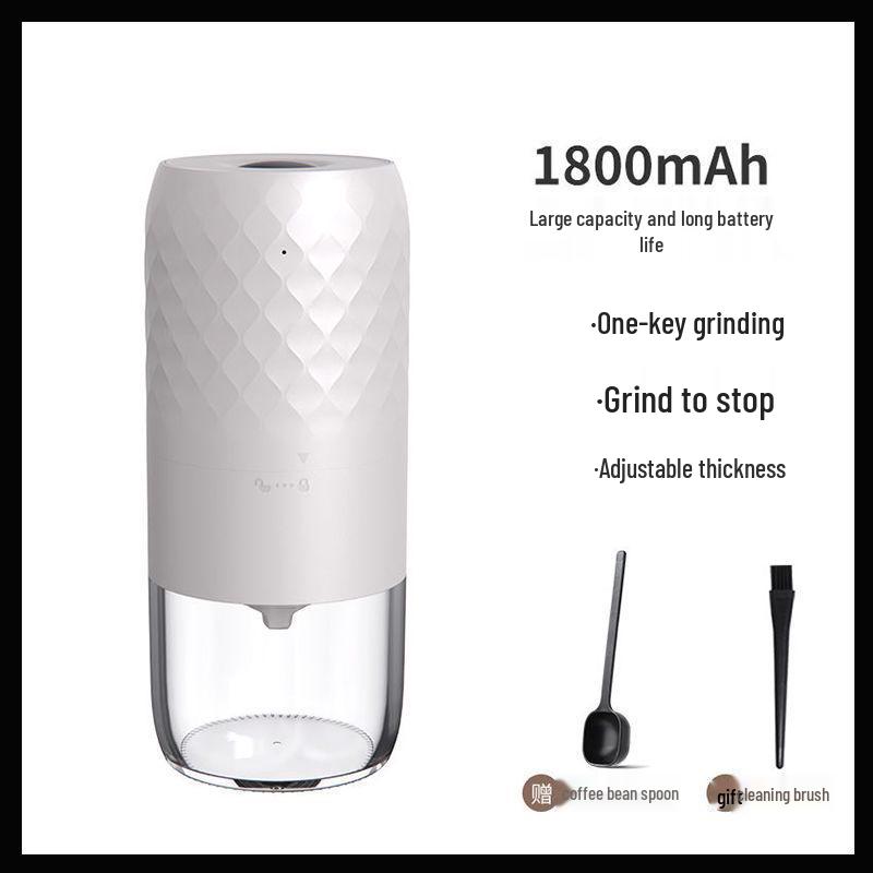 Compact Hand-Cranked & Automatic Coffee Bean Grinder for Home Use