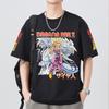 Dragon Ball Z Εκτύπωση Κοντομάνικο Βαμβακερό T-Shirt Son Goku Vegeta Unisex Γυναικεία Ρούχα Harajuku Yk Tee Vintage Casual T-Shirt Μπλούζες