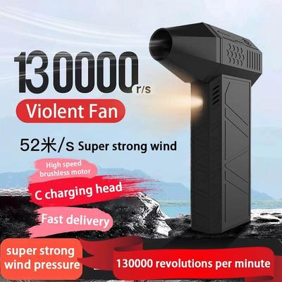 130000 RPM 52m/s Outdoor Camping Cleaning Handheld Mini Blower Brushless Electric Violent Fan Portable Air Dust Collector