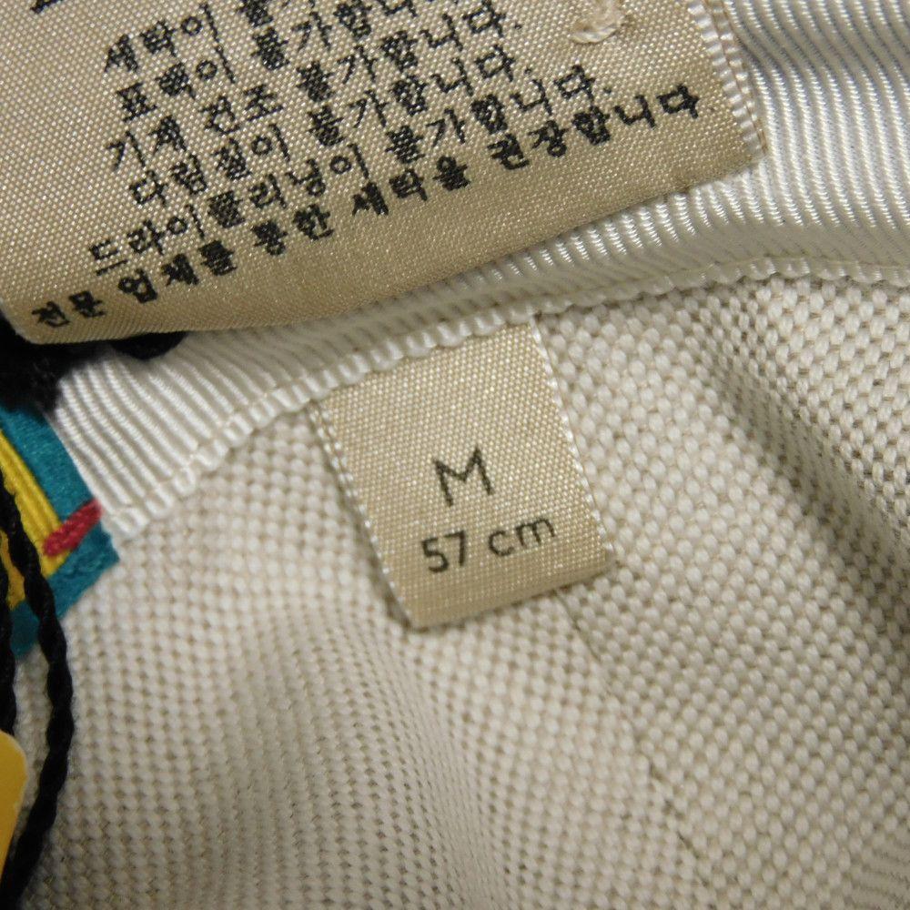 Used Adidas GG Crystal Bucket Hat 9539 724628 3HANY 4377 7919 Double G Trefoil Logo M 22.4" Blue Unisex from Japan