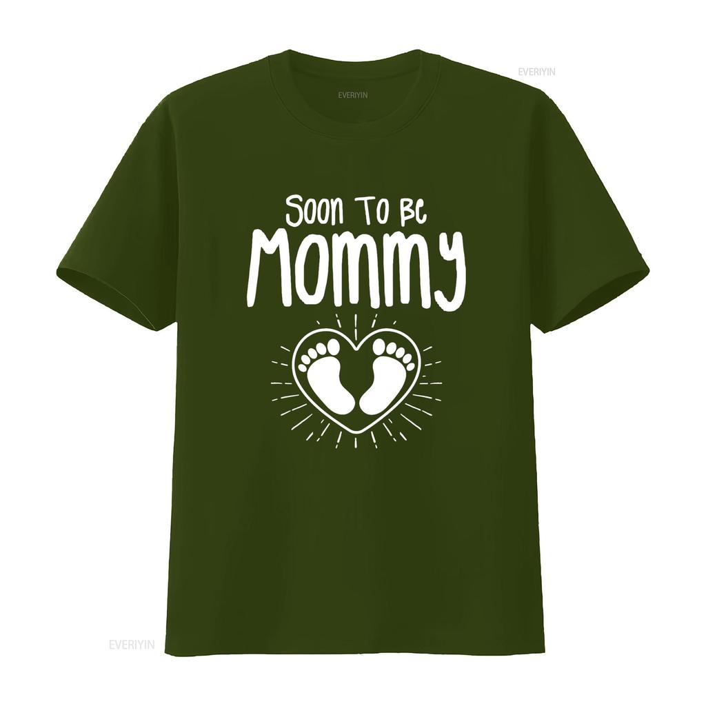 Damen Bald Mama Schwangerschaftsankündigung Zukünftige Mama Mutter T-Shirt Schwarz vintage Gewaschen Unisex Stilvoll homme Weich