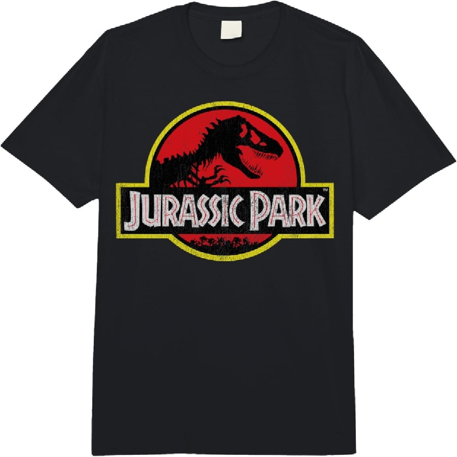 Классическая футболка для взрослых Jurassic Park, тяжелый хлопок, Comfort Colors S