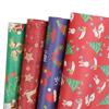 10mx50cm Christmas Wrapping Paper Roll Cartoon Santa Claus Elk Gift Box Packaging Material Christmas Party Home Decoration