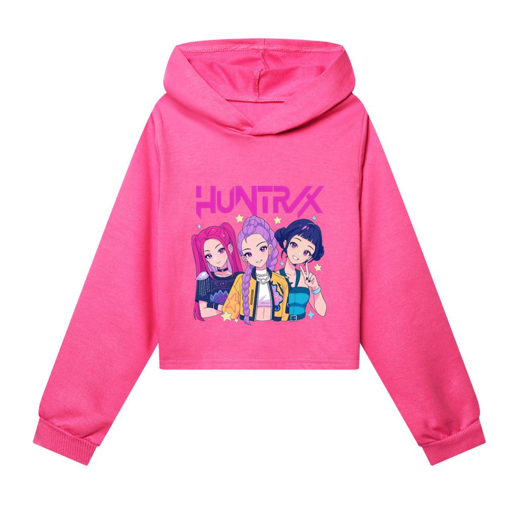 

5025 Kids Girls POP Singer Rumi Mira Zoey Printed Casual Long Sleeves Hoodies Sweatshirt Top 170cm розы красного