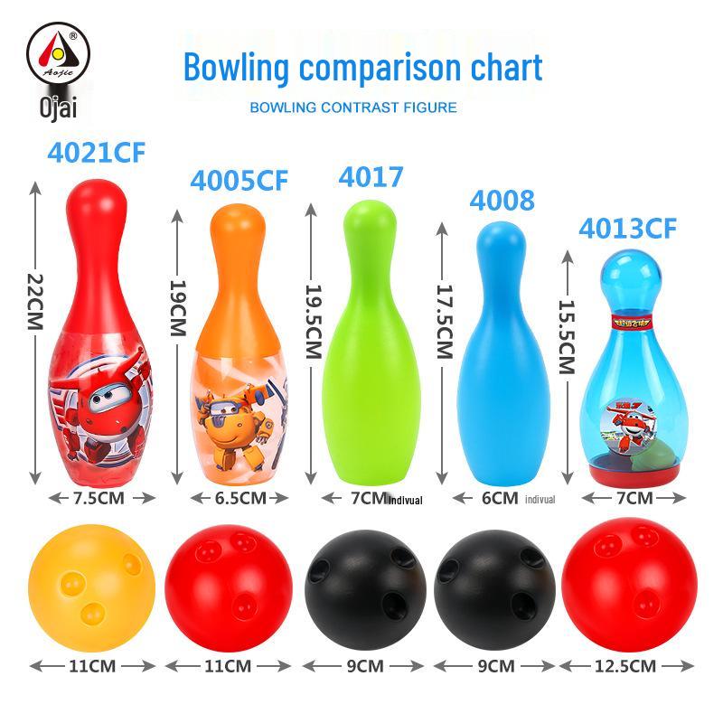 Super Wings Large Bowling Set - Children's Toys for Parent-Child Indoor/Outdoor Play