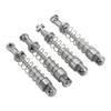 2 Pairs Aluminum Alloy Shock Absorber 60mm RC Car Modification Parts for WPL C14 C24 MN D90 99S Models
