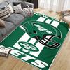 New York Jets Football Pattern Soft Area Rug Non Slip Indoor Floor Carpet Sports Decor Mat for Bedroom