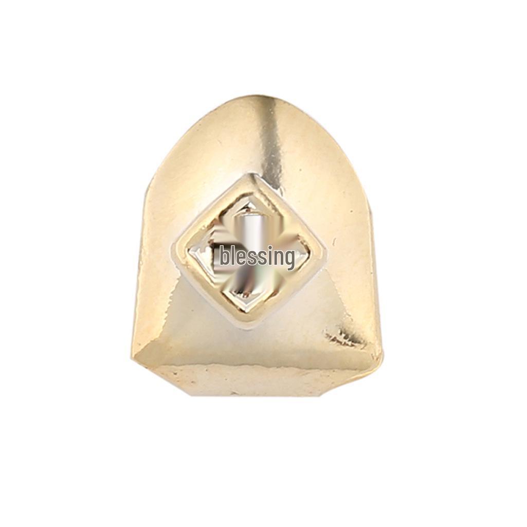 

Unisex Single Diamond Inlaid Hip Hop Teeth Grills