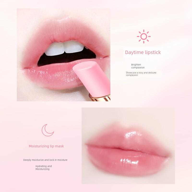 Color-Changing Lip Balm for Women, Moisturizing, Non-Fading, Non-Stick, Waterproof Lipstick, Special Lip Gloss for Light Makeup and No Makeup