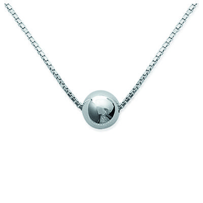 [I8090] - Silver 'Choreography' Silver Necklace - 10 Mm