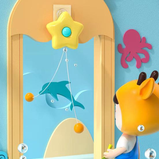 1 Set Children Indoor Hanging Table Tennis Trainer Set Automatic Rebound Ping-Pong Practice Toy Improve Sensory Educational Toy Parent-child