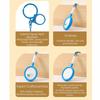 PVC Badminton Racket Keychain Cartoon Bag Pendant Funny Badminton Keyring  Couple's Gift