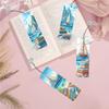 12Pcs Animal Landscape Patterns DIY Diamond Art Bookmark Diamond Art Painting Bookmark Gift for Book Lovers Mosaic Art Supplies