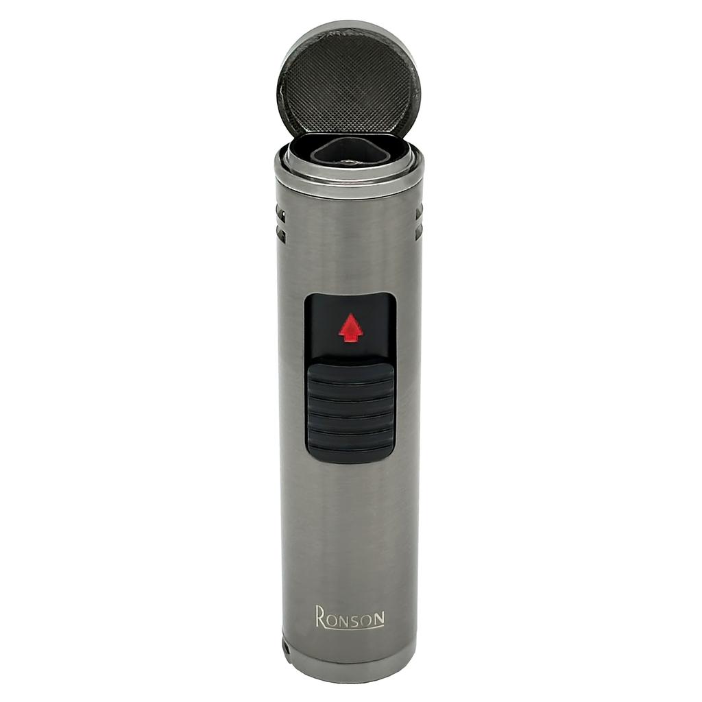Zapalniczka Ronson Monsun Gun Metal 3 Jet Z Puncherem Do Cygar Żarowa