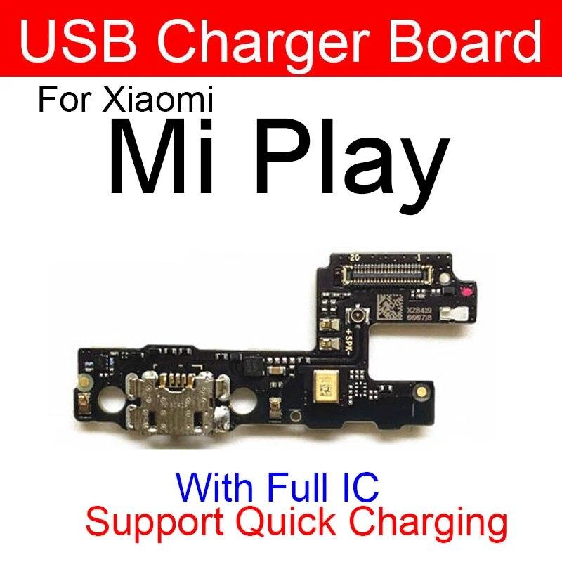USB Chargng Dock Port Connector Board Flex Cable With Microphone For Xiaomi Mi Poco F1 F2 Pro Poco X3 X2 C3 Mi Play Repair Parts